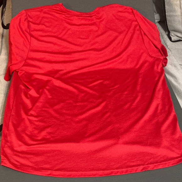 The North Face Bold Red Tee Dri fit material men’s XL - Picture 5 of 5